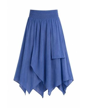 Lumina Eligma Crinckle Freesize Skirt - Blue