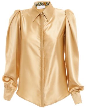 Sofia Tsereteli Silk Blouse - Natural