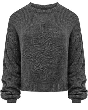 Mandragora Wool And Baby Alpaca Sweater - Gray