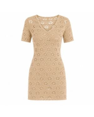 Muche Et Muchette Shara Crochet Mini Dress - Natural