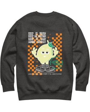 Anchor and Crew Heather Lemon Fresh Dial-A-Local Organic Cotton Sweatshirt - Gray