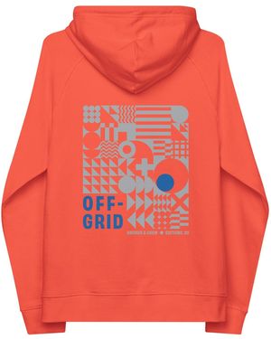 Anchor and Crew Burnt Twenty Off-Grid Editions Organic Cotton Hoodie - Red