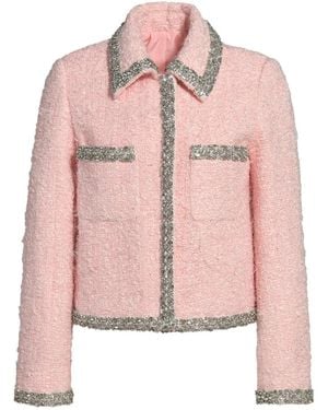 Hortons England Boucle Embellished Jacket - Pink