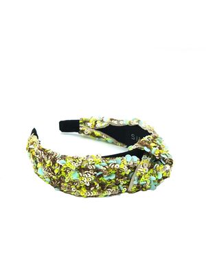 Simitri Key Lime Knotted Headband - Green