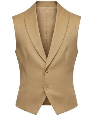 carlton jones Neutrals Chevalier Vest - Natural
