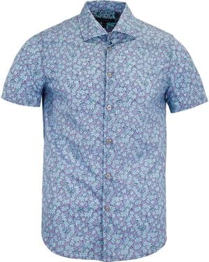 lords of harlech Scott Lawn Shirt - Blue