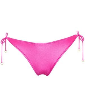 Aulala Paris Miss Enthusiastic Shiny Bikini Bottom - Pink