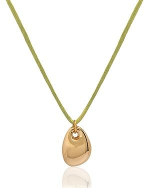 A Weathered Penny Iro Necklace Cord - Metallic