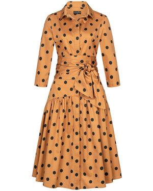 Marianna Déri Polka Dot Shirtdress - Brown