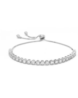 Shabella Nyc Circle Tennis Adjustable Bracelet - Metallic