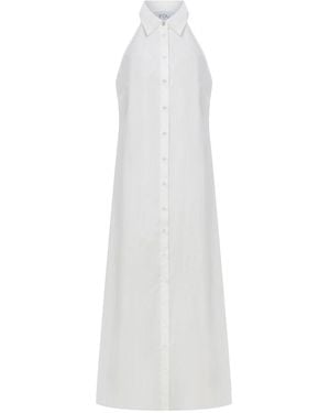 FOB PARIS Mais Shirt Dress - White