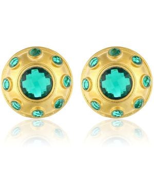 Maison Soula Olympia Earrings - Green