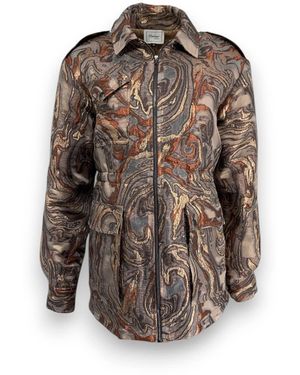 Monzlapur New York Après Ski Wearable Art Jacket - Brown