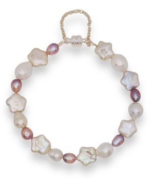 Ninemoo Starry Iridescent Pearl Bracelet - Metallic