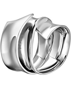 Tami&Tami Ten Sixty Four Studio Three String Bow Ring - Metallic