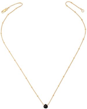 Heather Hawkins Jewelry Satellite Tiny Gemstone Necklace - Metallic
