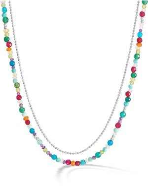 Dower & Hall Tutti Frutti Orissa Mixed Gemstone Necklace - Blue