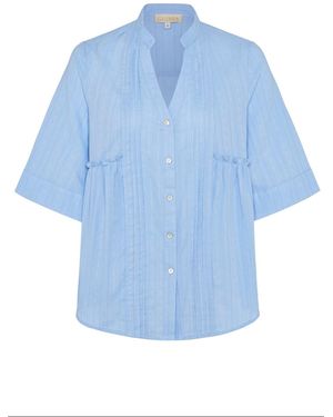 Guinea London Cornflower Cotton Top - Blue
