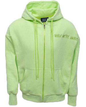 While We're Awake Zipper Hoodie - Green