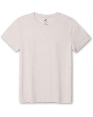 On/Off Essentials Neutrals Bamboo Crew Neck Tee - White
