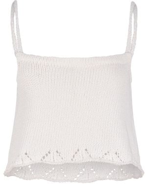Gunda Hafner Ltd Neutrals Knit Cami Top - White