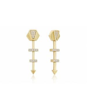 Reis Jewellery Luxe Arrow Earrings - Metallic