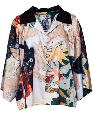 ARTISTA Artist Printed Blouse - Brown