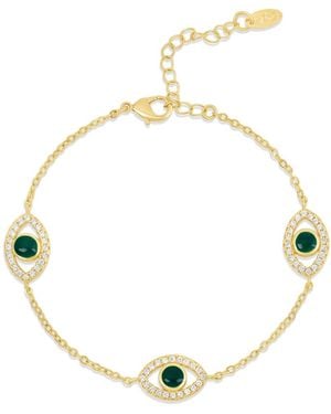 SHYMI Evil Eye Station Bracelet - Metallic