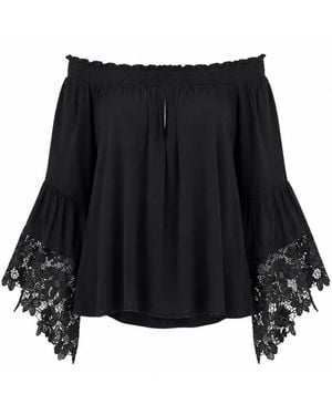 Muche Et Muchette Jolie Off The Shoulder Top - Black