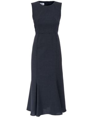Sofia Tsereteli Virgin Wool Dress - Blue