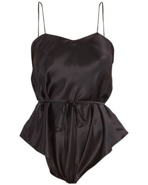 Maguy De Chadirac Classic Silk Teddy - Black