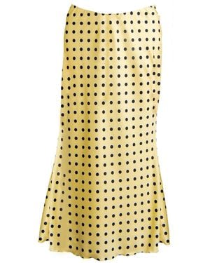 28Natelier Polka Dot Midi - Yellow