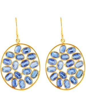 Opium Jewels Oval Jali Cocktail Drops - Blue