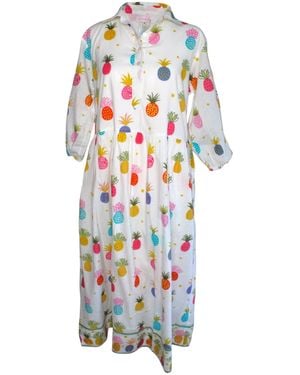 Mary Marshmallow Frannie Dress Long - Blue