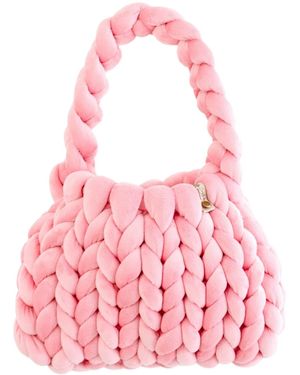 Illlina Velvet Statement Bag – Mini Velvet Cake - Pink