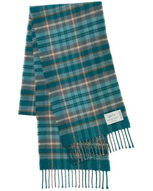 Araminta Campbell Ltd West Coast Waters Lambswool Scarf - Blue