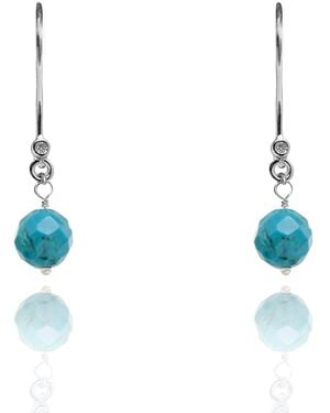 Kaizarin December Birthstone Drop Earrings - Blue