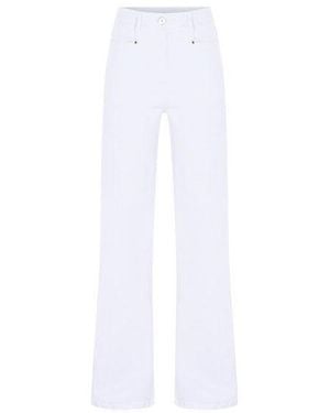 Exquise Regular High-Waisted Flare Stevie Denim - White
