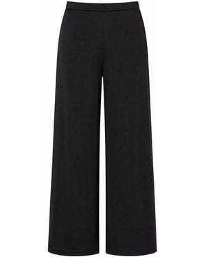 Oh!Zuza Wide-Leg Ribbed Trousers – - Blue