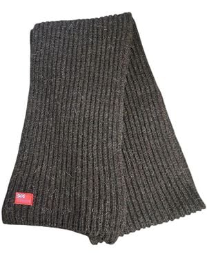 Arthur Beale Neutrals Pure British Wool Scarf - Grey