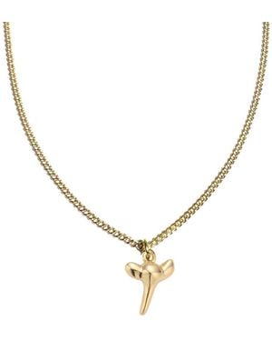 Rachel Nathan Shark Tooth Necklace - Metallic
