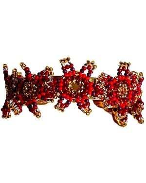 Iliana Arrazola Waterfall Blossom Bracelet - Red