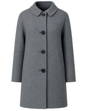 Conquista Oversized Drop Shoulder Coat - Gray