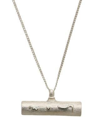 Claire Hill Designs Know Your Worth T Bar Necklace - Metallic