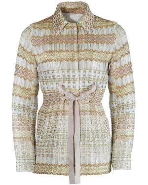 GeeGee Collection Heidi Silk Jacket - Gray