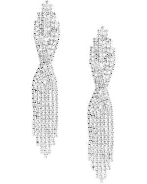 Maison De Gala Georgina Crystal Dangle Earring - White
