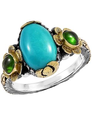 Emma Chapman Jewels Ocean Tourmaline Statement Ring - Blue