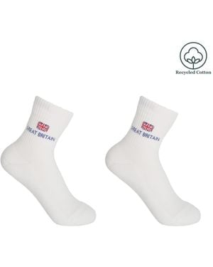 Peper Harow - Made in England Olympics Recycled Sport Socks - White