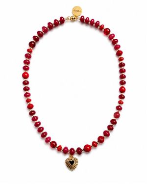 ADIBA Crimson Reverie Necklace - Red
