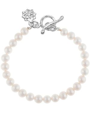 Dower & Hall Luna Pearl Bracelet - Metallic